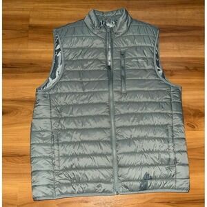 Mens Eddie Bauer Sage Full Zip Sleeveless Puffer Vest Jacket